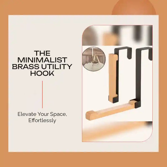 The Minimalist Brass Utility Hook by@Outfy
