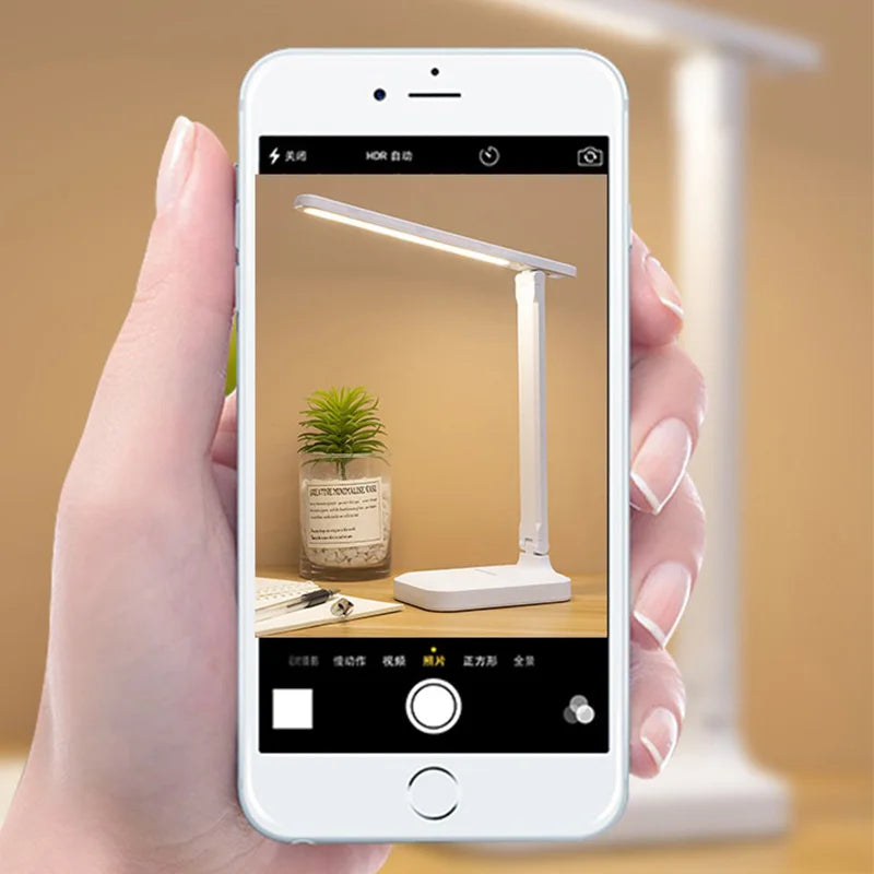 The Foldable Touch Dimmable Desk Lamp