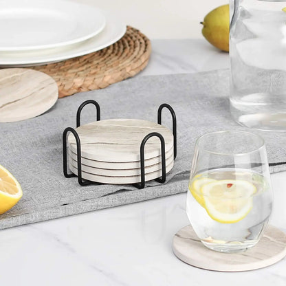 The Marble-Style Coaster Set