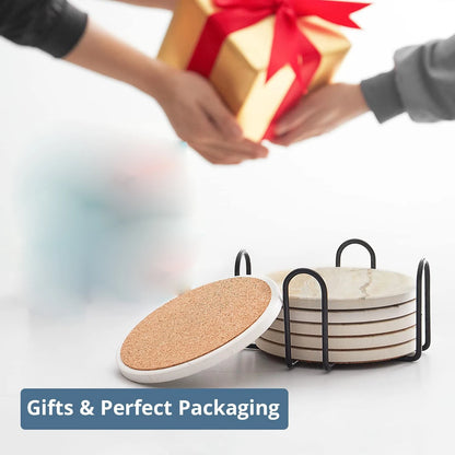 The Marble-Style Coaster Set