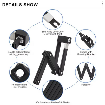The High-Security Folding Chain Lock