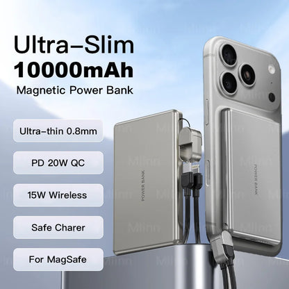 The Ultra-Slim Magnetic Power Bank (10000mAh)