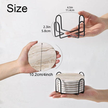 The Marble-Style Coaster Set