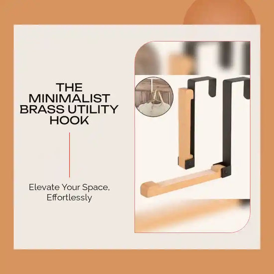 The Minimalist Brass Utility Hook by@Outfy